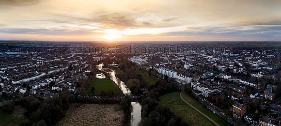 Leamington Spa Town Centre Aerial_0494-Pano