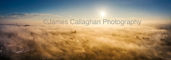 Leamington Spa Town Centre Aerial Foggy_0712-Pano