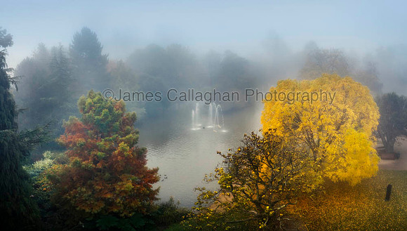 Jephson Gardens Aerial 5, Leamington Spa. 0833A-Pano